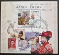 Poštová známka Mozambik 2010 Umenie, James Ensor Mi# Block 394