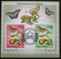 Poštové známky Guinea-Bissau 2010 Motýle a flóra Mi# Block 874 Kat 12€