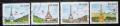 Poštové známky Svätý Tomáš 2010 Concorde a Eiffelovka Mi# 4373-76 Kat 11€