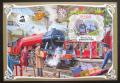 Poštová známka Gabon 2019 Parní lokomotívy Mi# N/N