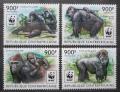 Poštové známky SAR 2015 Gorila nížinná, WWF Mi# 5460-63 Kat 16€