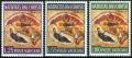 Poštové známky Vatikán 1967 Vianoce Mi# 533-35
