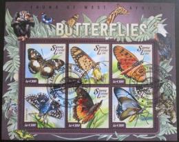 Poštové známky Sierra Leone 2015 Motýle Mi# 5946-51 Kat 11.50€