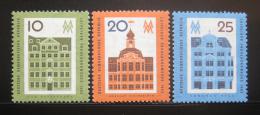 Poštové známky DDR 1962 Ve¾trh v Lipsku Mi# 873-75