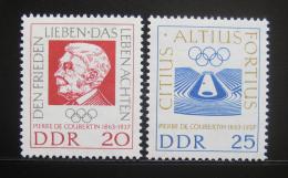 DDR 1963 Pierre de Coubertin Mi# 939-40
