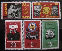 DDR 1966 Socialistická strana SED Mi# 1173-77