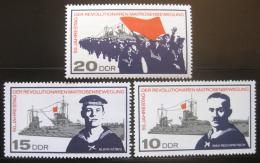 DDR 1967 Povstání námoøníkù v Kielu Mi# 1308-10