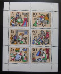 Poštové známky DDR 1967 Rozprávky Mi# 1323-28
