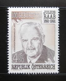Rakúsko 1991 Julius Raab, politik Mi# 2047