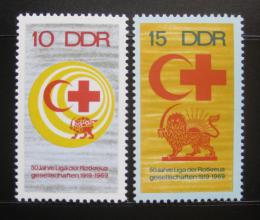 Poštové známky DDR 1969 Èervený kríž Mi# 1466-67