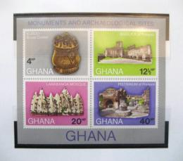 Poštové známky Ghana 1970 Archeologické nálezy Mi# Block 41