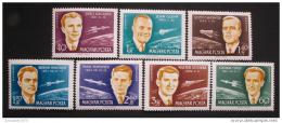 Poštové známky Maïarsko 1962 Kozmonauti Mi# 1873-79