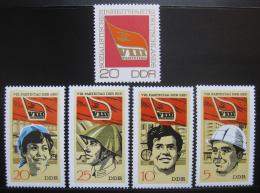 Poštovní známky DDR 1971 Kongres socialistické strany Mi# 1675-79