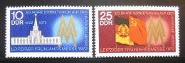 Poštové známky DDR 1972 Lipský ve¾trh Mi# 1743-44