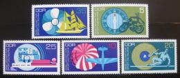Poštové známky DDR 1972 Šport a technologie Mi# 1773-77