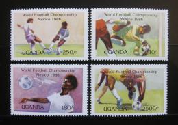 Poštovní známky Uganda 1986 MS ve fotbale Mi# 460-63