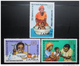 Poštové známky Zambia 1973 Výroèí WHO, nekompl. Kat 44€