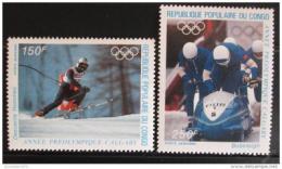 Poštové známky Kongo 1986 ZOH Calgary Mi# 1056-57
