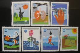 Poštové známky Maïarsko 1975 Ochrana životného prostredia Mi# 3070-76