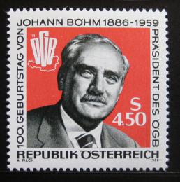 Poštová známka Rakúsko 1986 Johann Böhm Mi# 1836