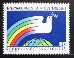 Poštová známka Rakúsko 1986 Medzinárodný rok míru Mi# 1837