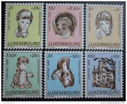 Poštové známky Luxembursko 1968 Postižené dìti Mi# 779-84
