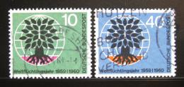 Poštové známky Nemecko 1960 Rok uprchlíkù Mi# 326-27