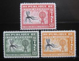 Poštové známky Guinea 1962 Boj proti malárii Mi# 102-04