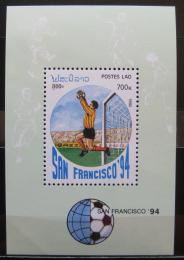 Poštová známka Laos 1992 MS ve futbale Mi# Block 143