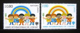 Poštové známky OSN Ženeva 1979 Medzinárodný rok dìtí Mi# 83-84