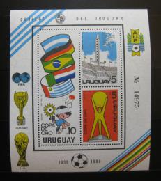 Poštová známka Uruguaj 1980 Futbalový pohár Mi# Block 50