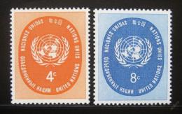 Poštové známky OSN New York 1958 Znak OSN Mi# 70-71