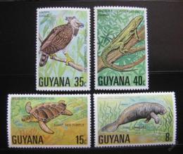 Poštové známky Guyana 1978 Ochrana zvíøat Mi# 530-33