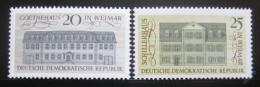 Poštové známky DDR 1967 Nìmecký humanismus Mi# 1329-30