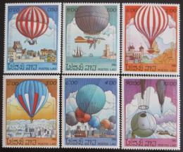 Poštové známky Laos 1983 Lietajúci balóny Mi# 647-53