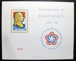 Poštová známka Èile 1976 Prezident Washington pamìtní arch Mi# 857 Kat 30€