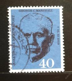Poštová známka Nemecko 1960 George C. Marshall Mi# 344