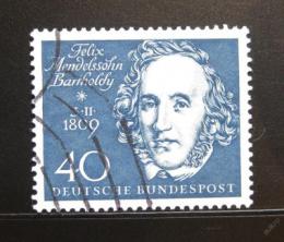 Poštová známka Nemecko 1959 Mendelssohn-Bartholdy Mi# 319