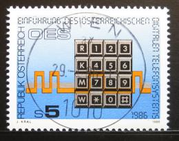 Poštová známka Rakúsko 1986 Digitálni telefonní služba Mi# 1838