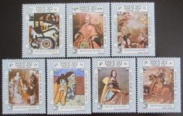 Poštové známky Laos 1983 Umenie Mi# 735-41