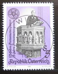 Poštová známka Rakúsko 1986 Protestantský zákon Mi# 1864