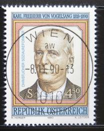 Poštová známka Rakúsko 1990 Karl Freiherr von Vogelsang Mi# 2008