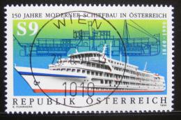 Poštová známka Rakúsko 1990 Stavba lodí Mi# 1999