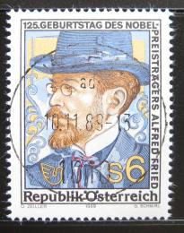 Poštová známka Rakúsko 1989 Alfred Hermann Fried, pacifista Mi# 1976