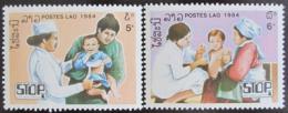 Poštové známky Laos 1984 Boj proti obrnì Mi# 788-89