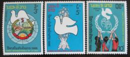 Poštové známky Laos 1986 Mezinár. rok míru Mi# 959-61
