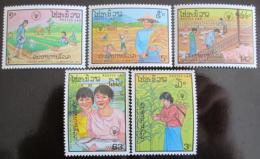 Poštovní známky Laos 1987 Svìtový den potravin Mi# 1045-49