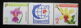 Poštové známky Singapur 1991 Orchideje Mi# 627-28