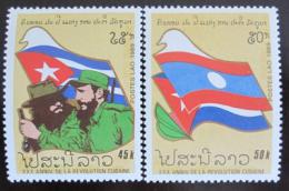 Poštové známky Laos 1989 Kubánská revolúcia Mi# 1146-47
