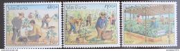 Poštové známky Laos 1991 Výsadba stromù Mi# 1267-69